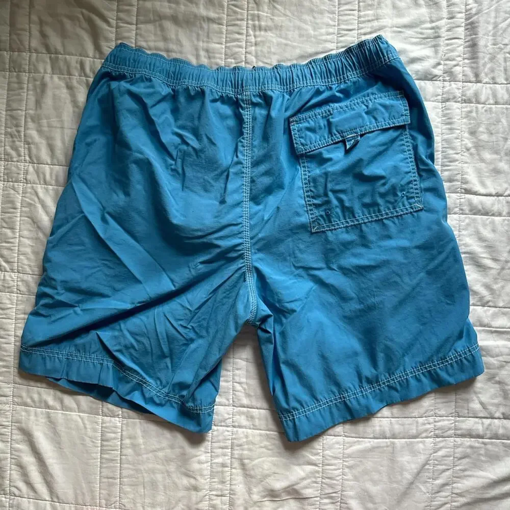 banana republic blue swim trunks‎ sz L board shorts beach resort